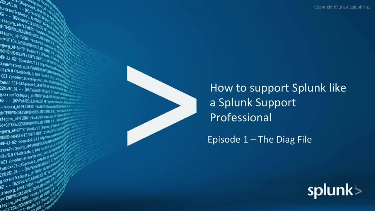 Splunk Support: How To Make A Diag