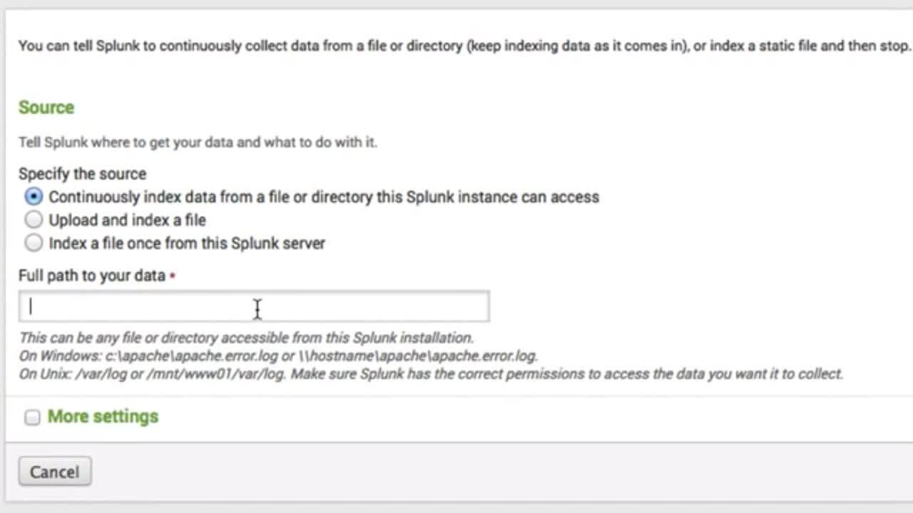 Splunk: "Getting Data from Linux into Splunk Enterprise 6"